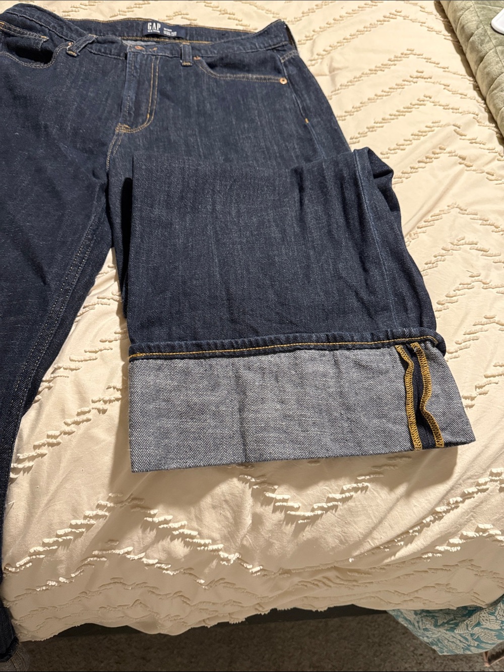 GAP Dark Blue Wide-Leg Jeans - Picture 3 of 3